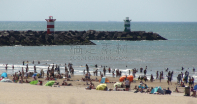 欧洲,海牙,荷兰南部,斯海弗宁恩,荷兰,海滩,大西洋,2018,海滩度假,夏天