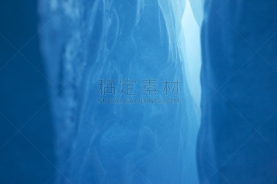 蓝色,冰,破碎的,水,美,洞,水平画幅,雪,攀冰,光