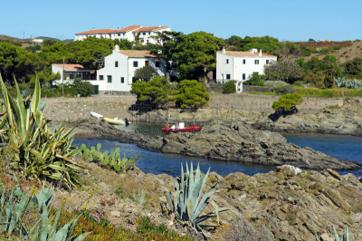 乡村,卡达开斯,地中海,海湾,岩石海岸线,加泰隆尼亚,水平画幅,地形,建筑,无人