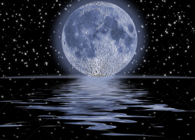 水,夜晚,暗色,在上面,天空,水平画幅,无人,月亮,光亮,曙暮光