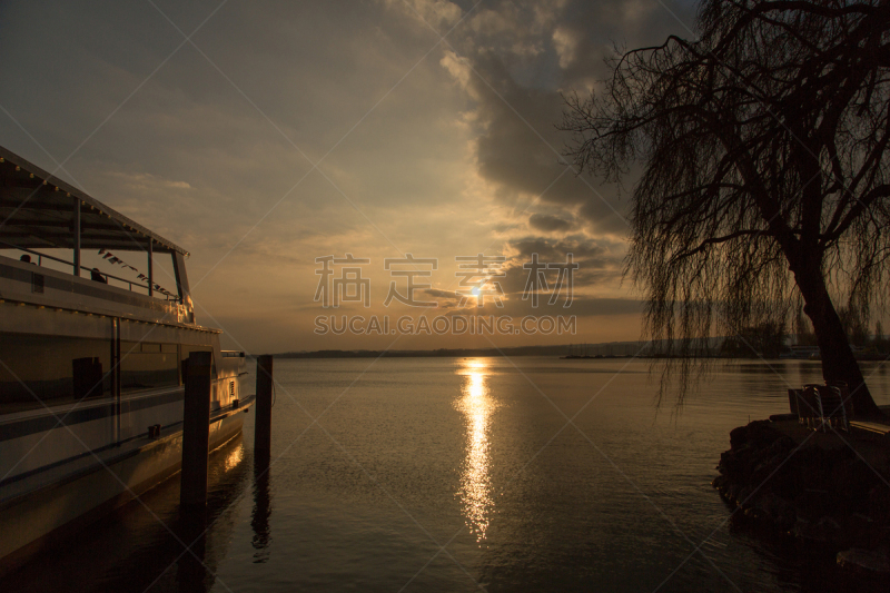 湖,楚格,商务,瑞士阿尔卑斯山,船,著名景点,喷泉,河流,散步道,户外