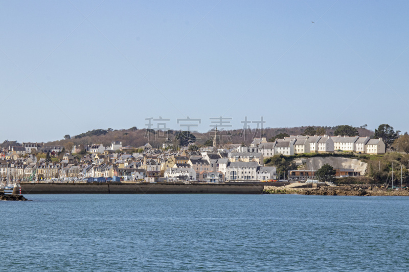 Douarnenez. Tréboul vue depuis Port Rhu. Finistère. Bretagne