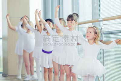 芭蕾舞者,人群,小的,数字7,美,青少年,水平画幅,纹理效果,美人,古典式