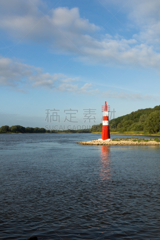 灯塔楼,易北河,过时的,垂直画幅,水,天空,浮标,无人,海岸地形,户外