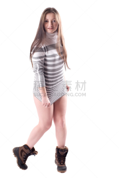 女孩,靴子,冬天,垂直画幅,女人,正装鞋,衣服,成年的,白人,摄影