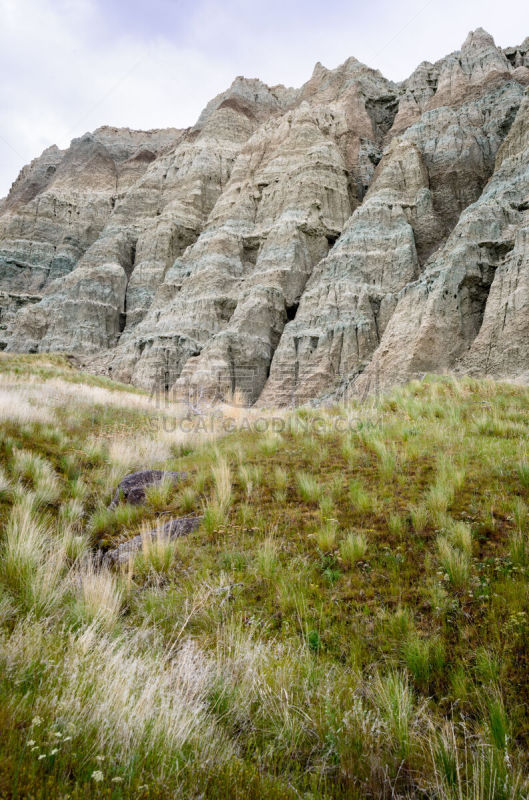 悬崖,白昼,草地,蓝色,约翰时代河,多彩沙漠,画山,化石遗址,河岸区,河漫滩