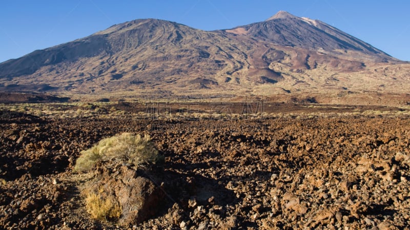 皮可德泰德山,皮科,渣块熔岩,休眠火山,萨尔瓦多泰德国家公园,水平画幅,无人,火山地形,大西洋群岛,户外