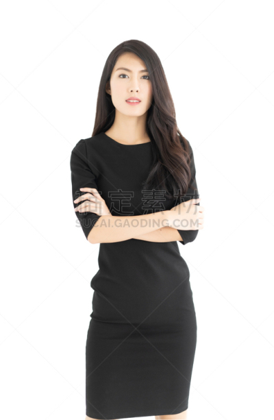 女人,概念,看,白色背景,轻松办公,酷,亚洲,分离着色,垂直画幅,仅成年人