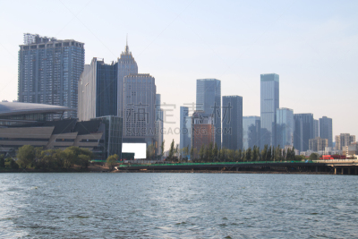 河岸,建筑外部,水,天空,水平画幅,平视角,户外,湖,都市风景