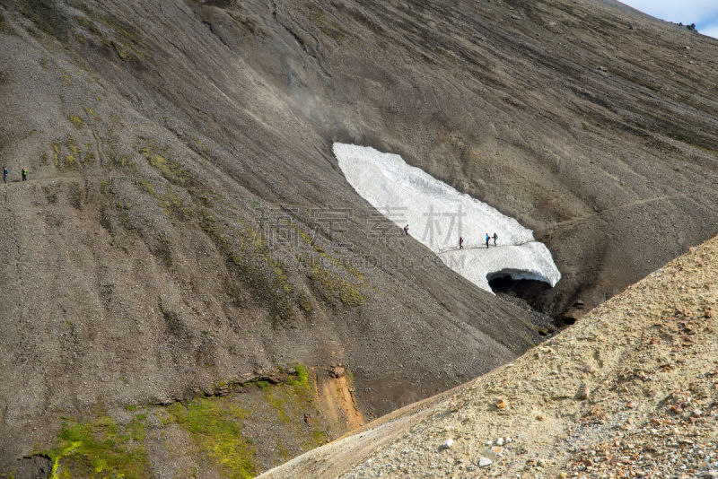 兰德玛纳,冰岛国,山,fjallabak nature reserve,火山,天空,美,沟壑,水平画幅,雪