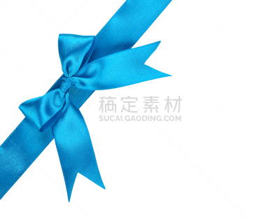 蓝色,蝴蝶结,缎带,水平画幅,纺织品,无人,背景分离,明亮,华丽的,礼物