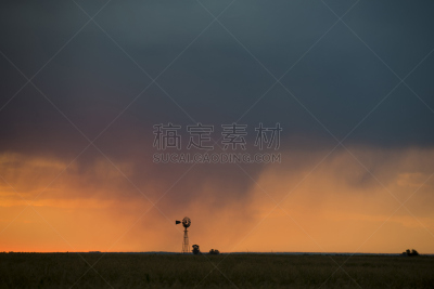地形,潘帕斯大草原,南美,阿根廷,水平画幅,巴塔哥尼亚,抽象,拉潘帕市,黄昏,户外
