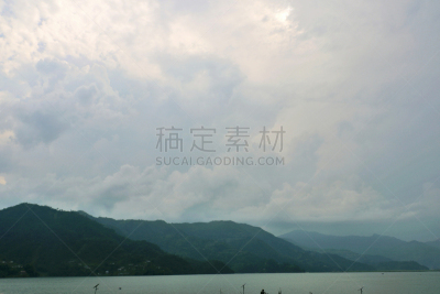 博卡拉,尼泊尔,费瓦湖,沙林扣山,安娜普娜山脉群峰,水,天空,美,水平画幅,山