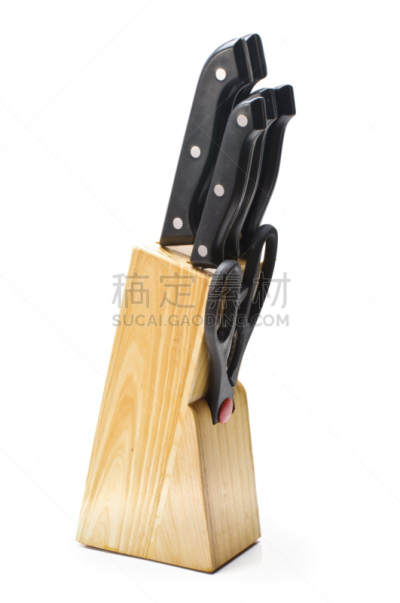 厨房器具,刀架,工艺刀,餐具,垂直画幅,能源,尖利,组物体,金属,商业厨房