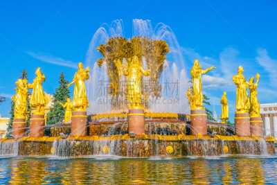Fountain Friendship of nations in Moscow