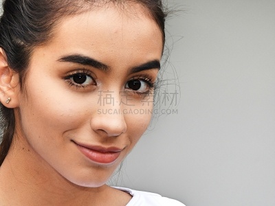 拉美人和西班牙裔人,可爱的,少女,美,青少年,水平画幅,美人,人的眼睛,看,人的脸部