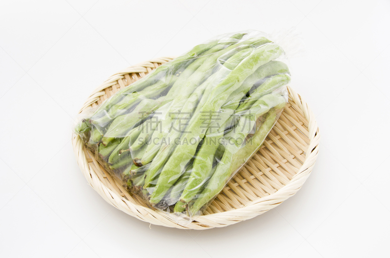 青豆,塑料袋,漏勺,平坦的,笋,蔬菜,天麸罗,竹筒,塑胶,食品