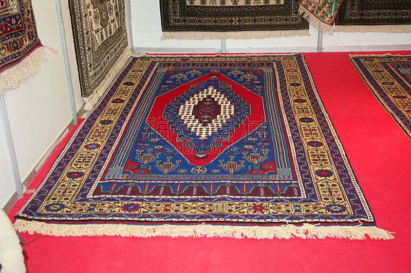 机织织物,羊毛,背景,地毯,接力赛,多色的,红色,褐色,蓝色,材料