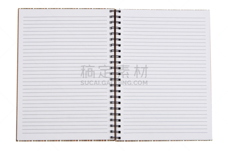 空白的,螺旋记事本,文字,办公室,留白,办公用品,水平画幅,无人,笔记本,白色背景