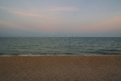 海滩,水,天空,水平画幅,沙子,无人,海港,云景,泰国,黎明