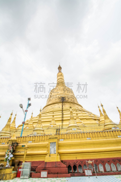 庇古,缅甸,宝塔,雪默陀宝塔,自然美,高大的,垂直画幅,灵性,无人,图像