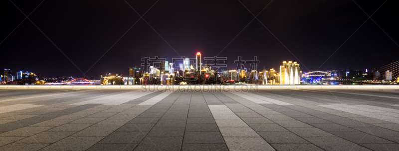 夜晚,无人,都市风景,重庆,城市天际线,室内地面,办公室,天空,水平画幅,户外