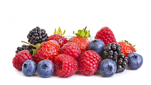 浆果,水平画幅,黑刺莓,无人,生食,组物体,甜点心,彩色图片,草莓,蓝莓