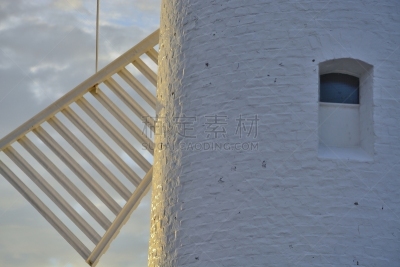 希维诺乌伊希切,灯塔楼,风车,天空,水平画幅,无人,海港,蓝色,夏天,建筑外部