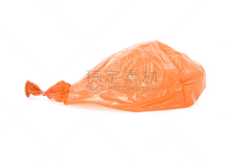 气球,白色,橙色,放气的,分离着色,在上面,风,水平画幅,宿醉,漏泄