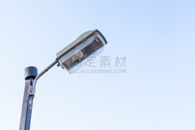 路灯,工业,电,水平画幅,能源,无人,蓝色,巨大的,户外,灯