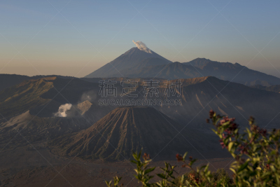 婆罗摩火山,黎明,爪哇,火山,东,印度尼西亚,塞梅鲁火山,滕格尔火山,bromo-tengger-semeru national park,东爪哇