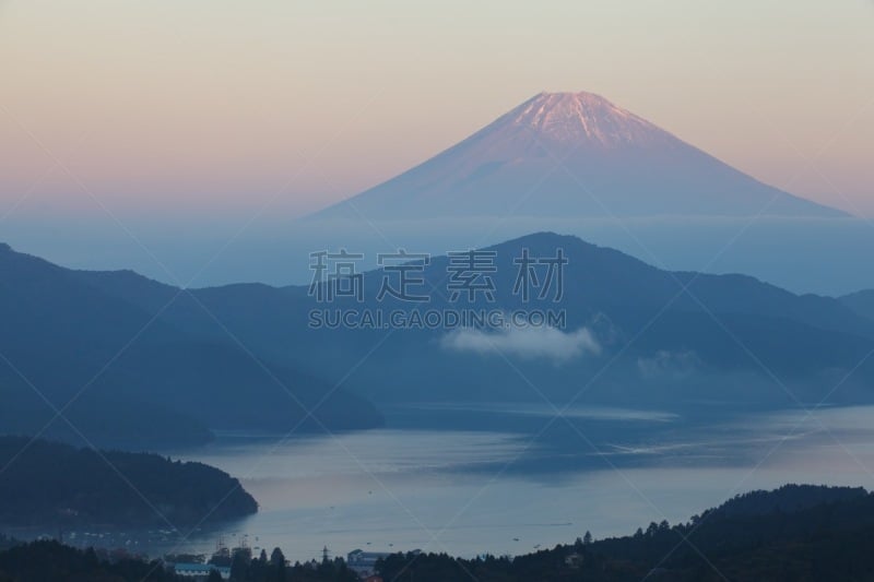 富士山,湖,山,时间,箱根湿地植物园,箱根园,富士箱根伊豆国立公园,水平画幅,雪,旅行者