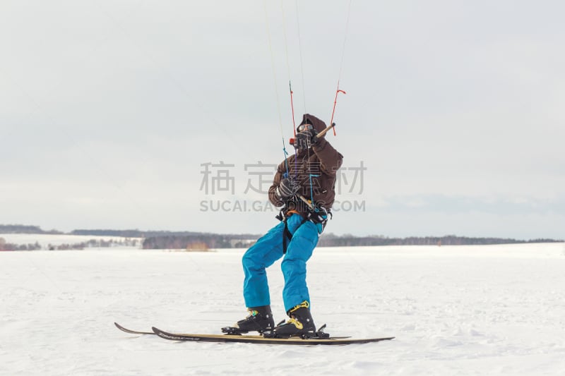 雪,冲浪风筝,滑雪运动,田地,高崖跳伞,寒冷,运动,剑,极限运动,风