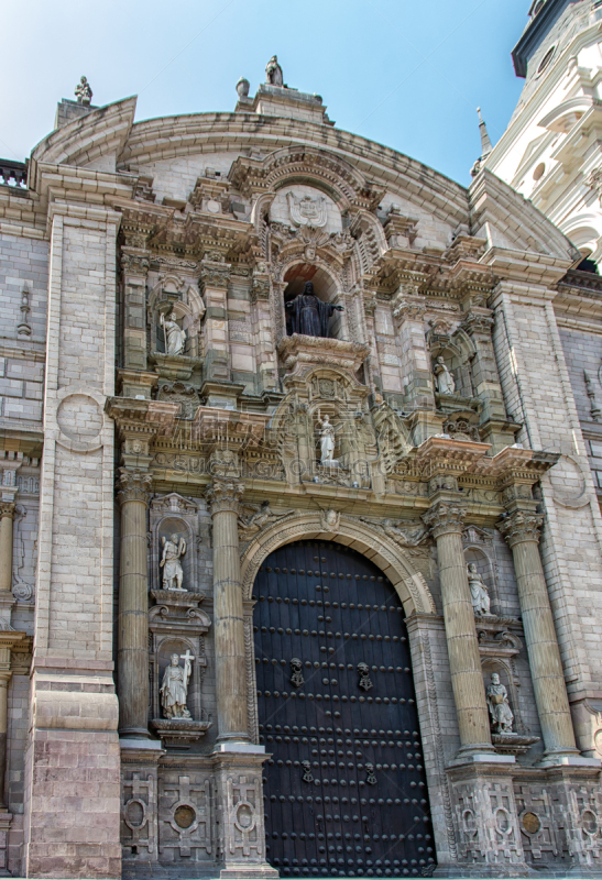 Cathedral at Plaza de Armas, Lima, Peru