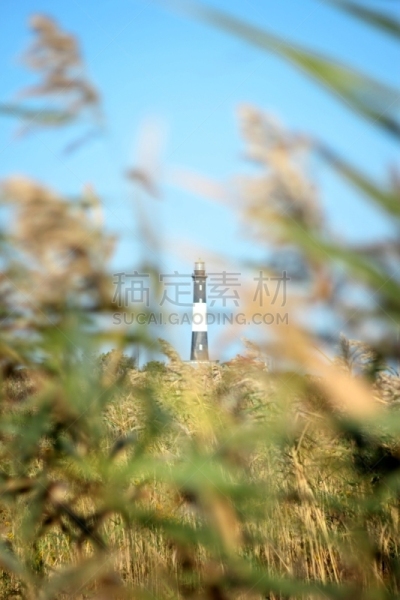火岛灯塔,垂直画幅,海滩,无人,纽约州,夏天,建筑外部,户外,灯塔楼,摄影