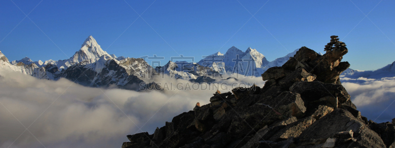 阿马达布朗峰,山,天空,水平画幅,坤布,雪,无人,喜马拉雅山脉,户外,云景