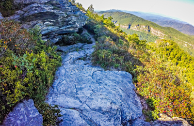 北卡罗来纳,风景,地形,在上面,桌子,岩石山,自然,天空,留白,沟壑