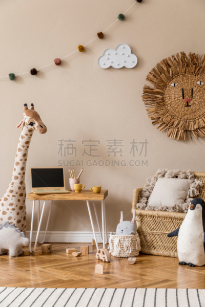 玩具,模板,儿童,家具,泰迪熊,围墙,室内,住宅房间,装饰,设计