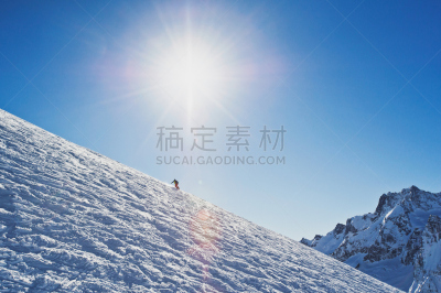 男人,屈膝旋转滑雪,美,水平画幅,无人,努力,户外,运动员,在上面