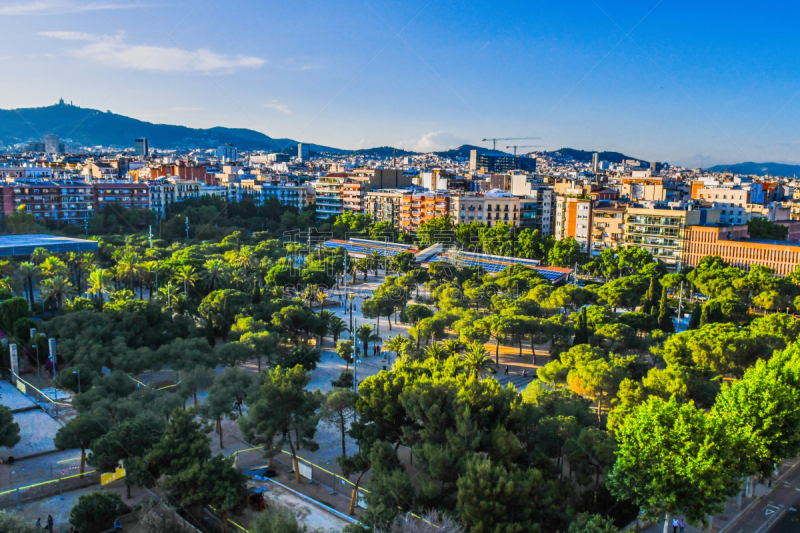 都市风景,体育场,公园,水平画幅,欧洲,旅行者,户外,城市,建筑结构,西班牙