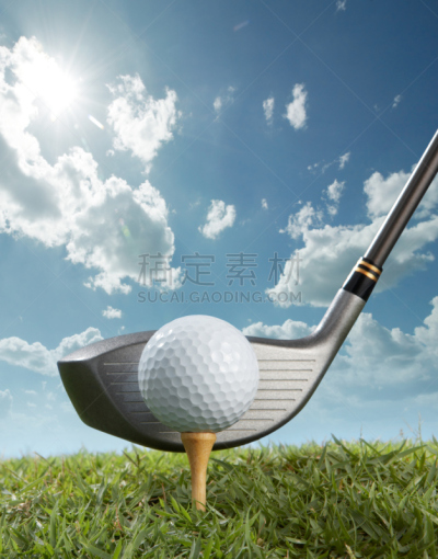 开球,高尔夫球杆,高尔夫球,高尔夫球运动,球座,垂直画幅,球,天空,无人,户外