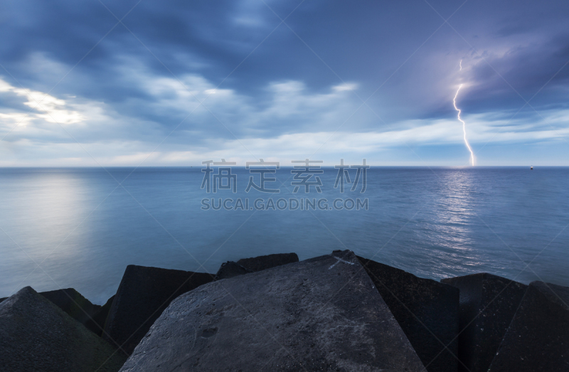 在上面,德国北海地区,云景,环境,云,斯海弗宁恩,图像,海洋,荷兰,无人