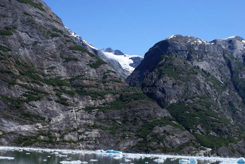 崔西冰河,山脉,峡湾,水,美,四肢,水平画幅,雪,户外,山