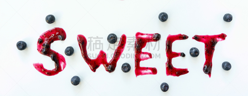 蓝莓,白色背景,分离着色,雕刻图像,果酱,艾米利高地,清新,食品,果汁,糖浆