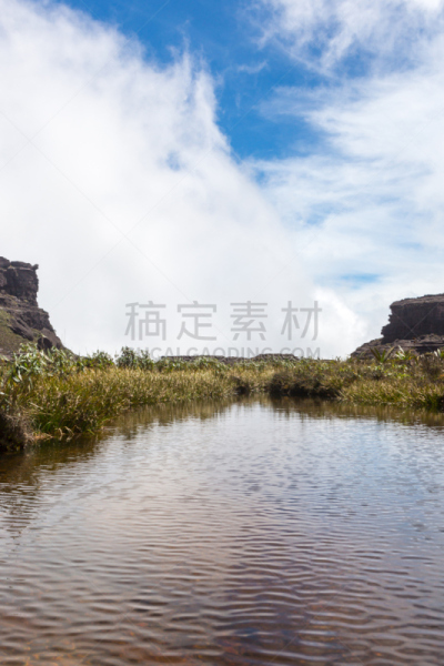 罗赖马山,canaima,平顶山,平顶山区,罗赖马州,委内瑞拉,垂直画幅,南美,无人,户外