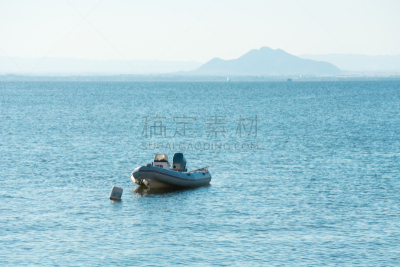 小的,曼加,海洋咖啡馆,水,天空,风,沙洲,夏天,湖,白色