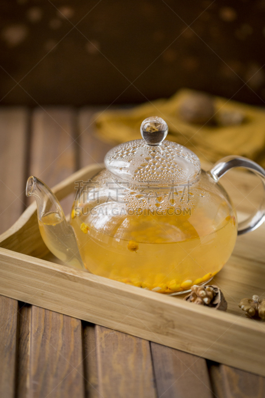 茶,海洋,茶壶,玻璃,生姜,背景,荆棘,木制,橙子,雄鹿