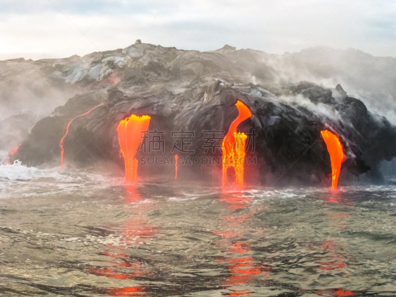 洛阿山,夏威夷人,熔岩,夏威夷大岛,火山,几劳亚活火山,岛,夏威夷,水,公园