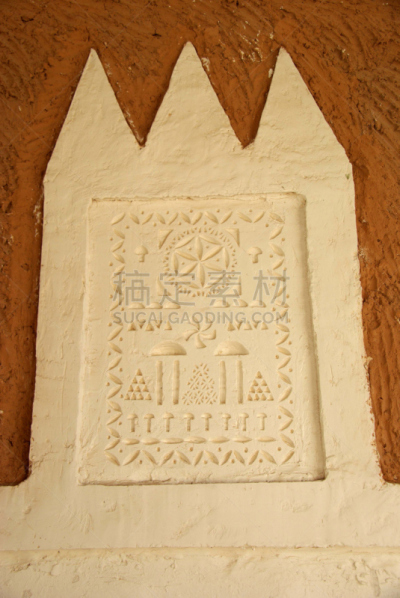 墙,嘎达穆斯,利比亚,垂直画幅,沙漠绿洲,建筑,柏柏尔人,无人,乡村,非洲