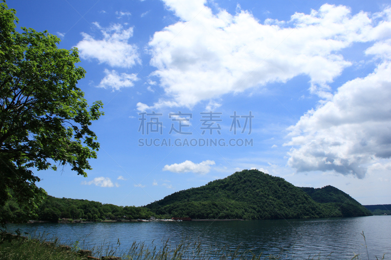 湖,自然,水平画幅,岩石,瀑布,无人,千岁,夏天,户外,冰
